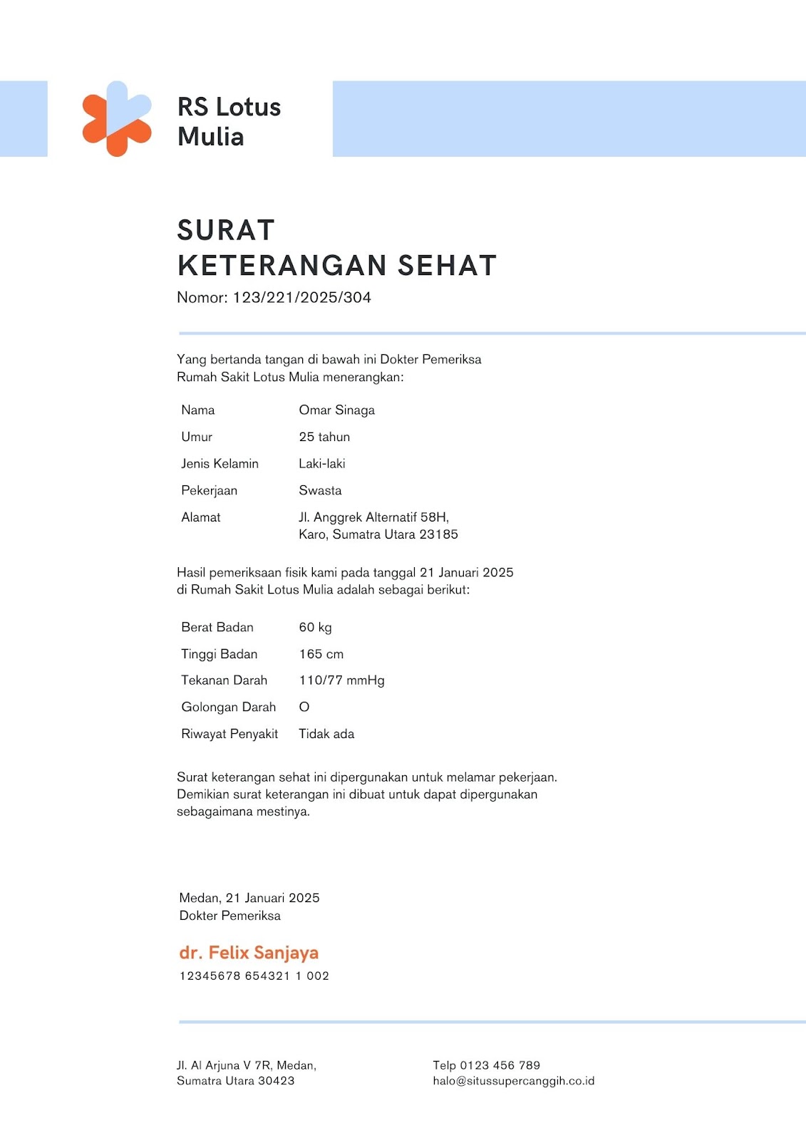 HEALTH LICENSE